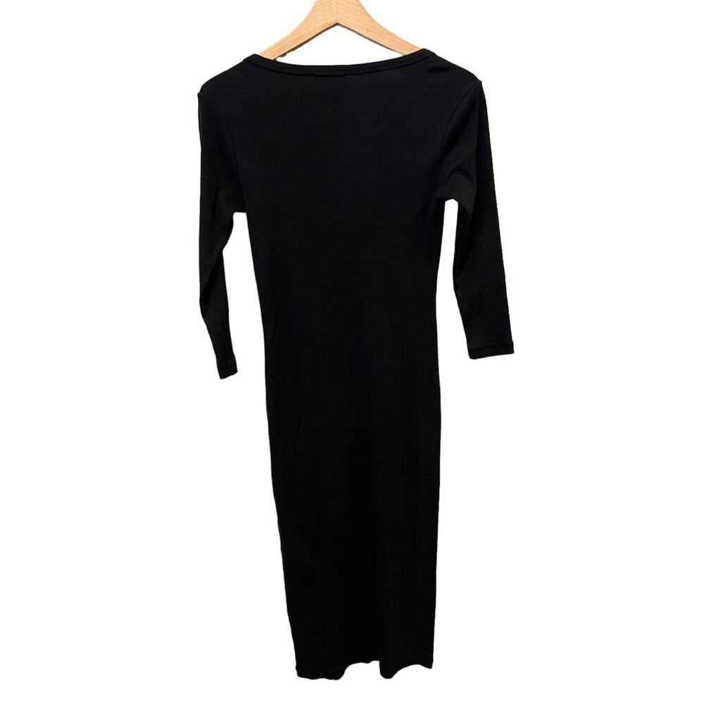 James Perse Long Sleeve Rib Dress Size 2 - Picture 5 of 9